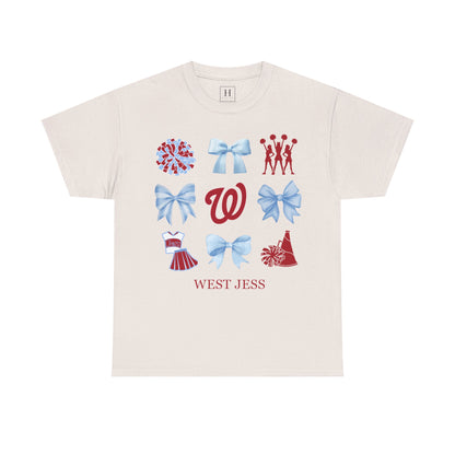 West Jessamine Cheer Coquette Bows Unisex Tee