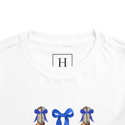 Toddler Kentucky Wildcats Coquette Bow and Cowgirl Boots Shirt