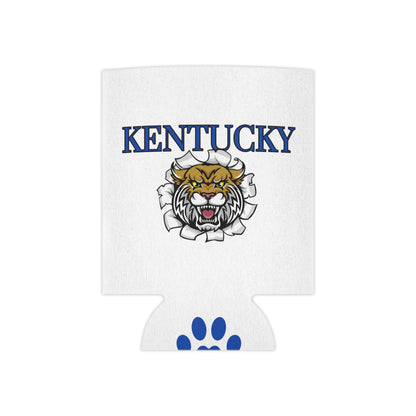 Kentucky UK Blue Paw Print Koozie