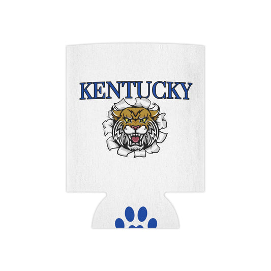 Kentucky UK Blue Paw Print Koozie