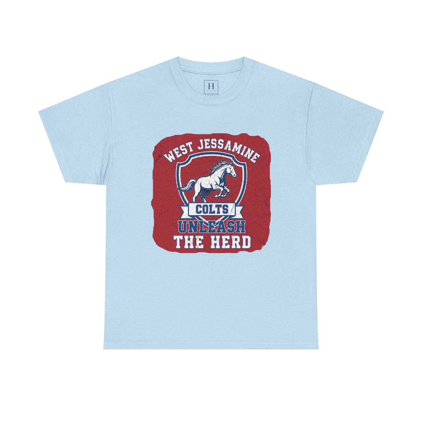 West Jessamine Colts - Unleash The Herd - Red BG Unisex Shirt