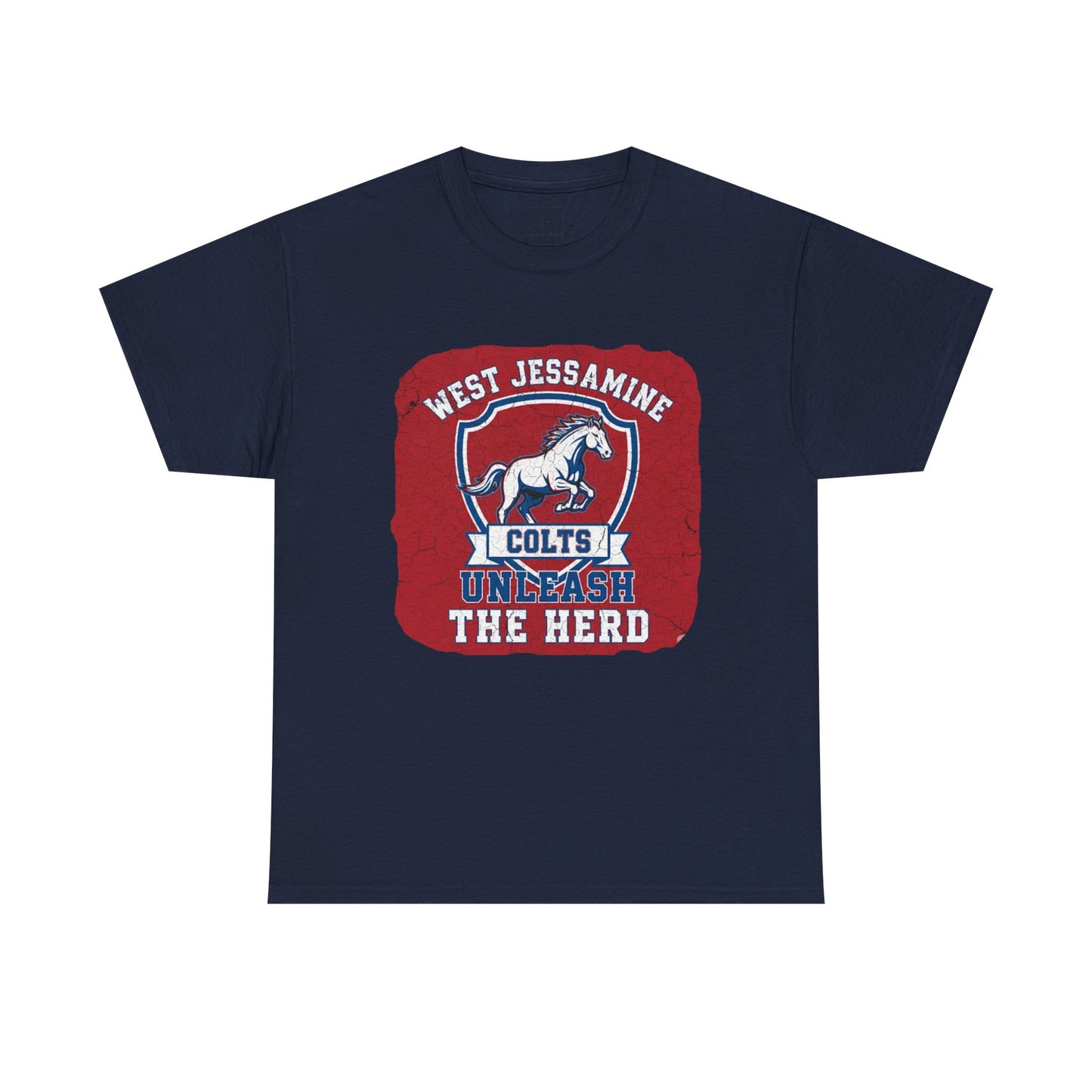 West Jessamine Colts - Unleash The Herd - Red BG Unisex Shirt