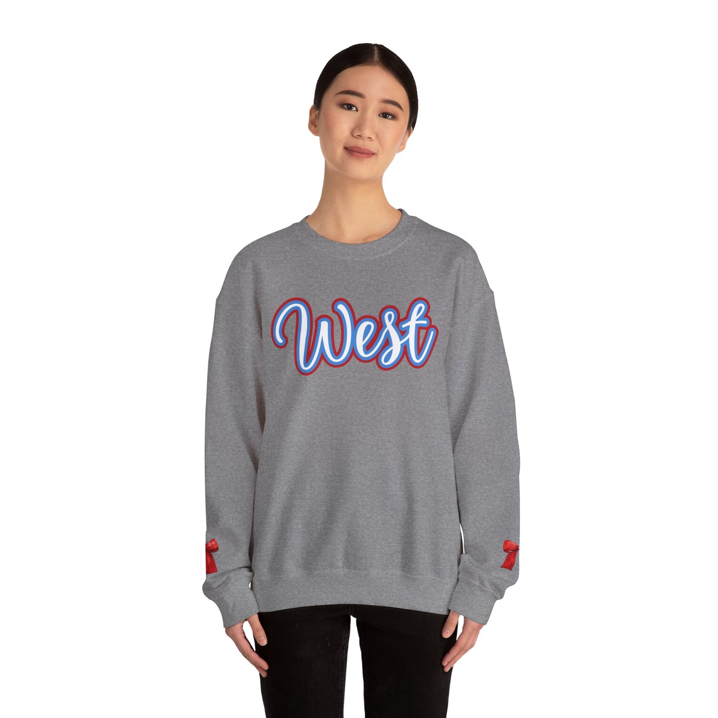 WJ WEST Jessamine -- Bows on Sleeves -- Unisex Sweatshirt