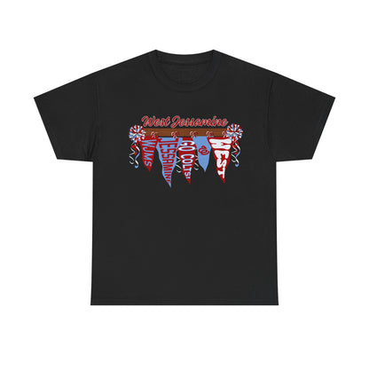 WJMS : West Jessamine Pennant Flags - Unisex Shirt