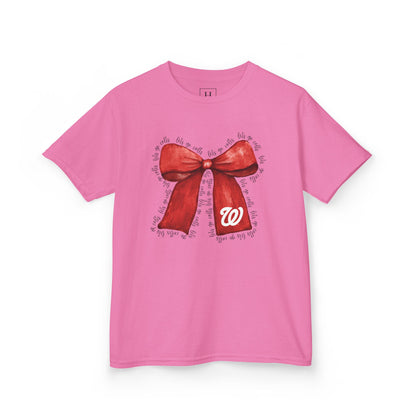 YOUTH - Let's Go Colts Bow - W Logo Unisex T-Shirt