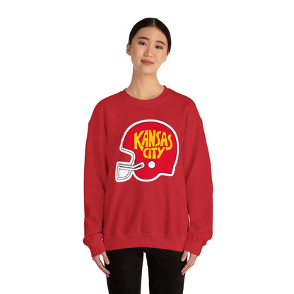 Game Day KS Chiefs Football Helmet - Unisex Sweatshirt