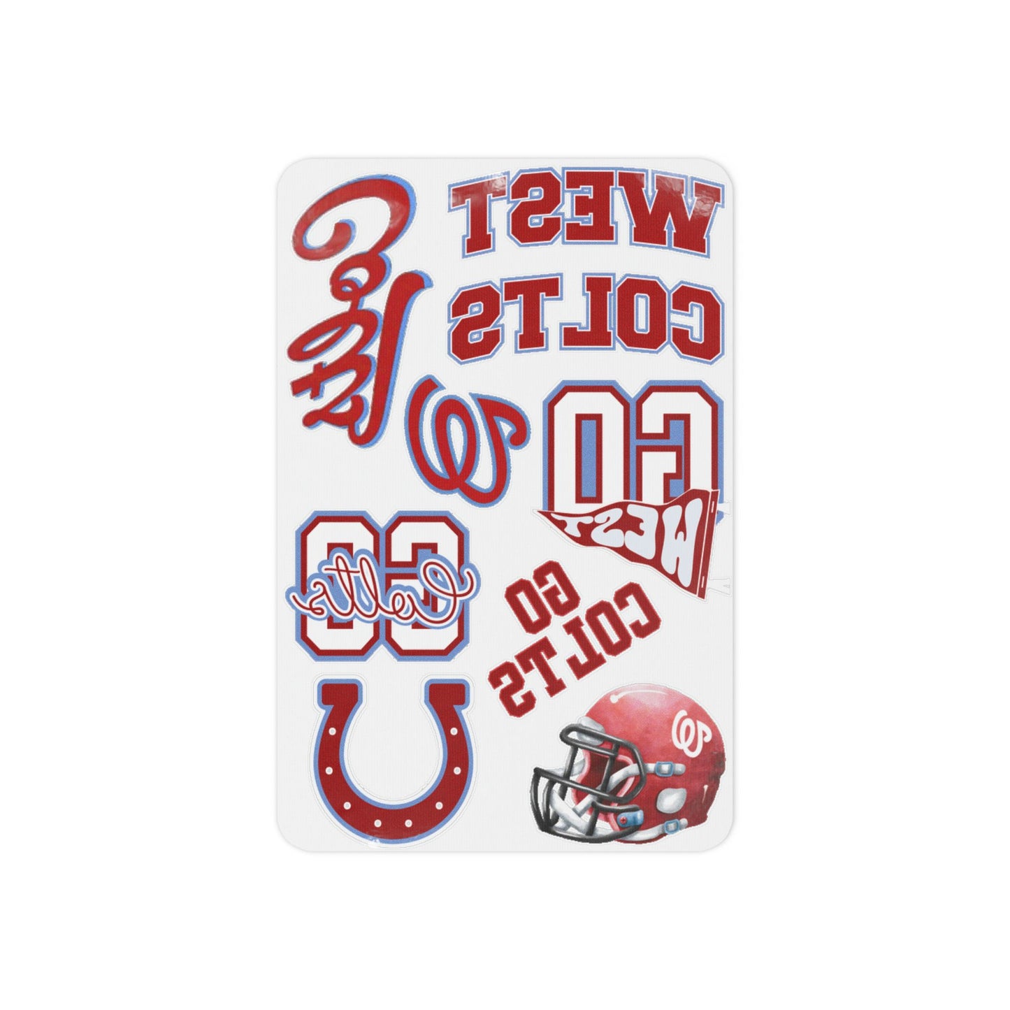 West Jessamine Colts Temporary Tattoos (9)