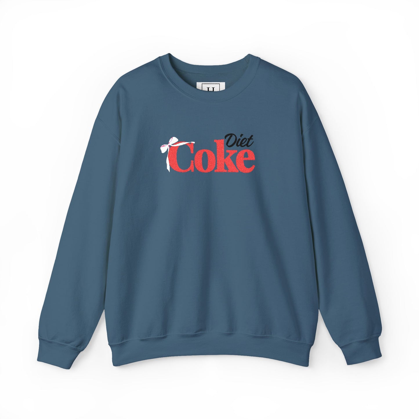 Bow 'Diet Coke' Crewneck Sweatshirt - Embroidered