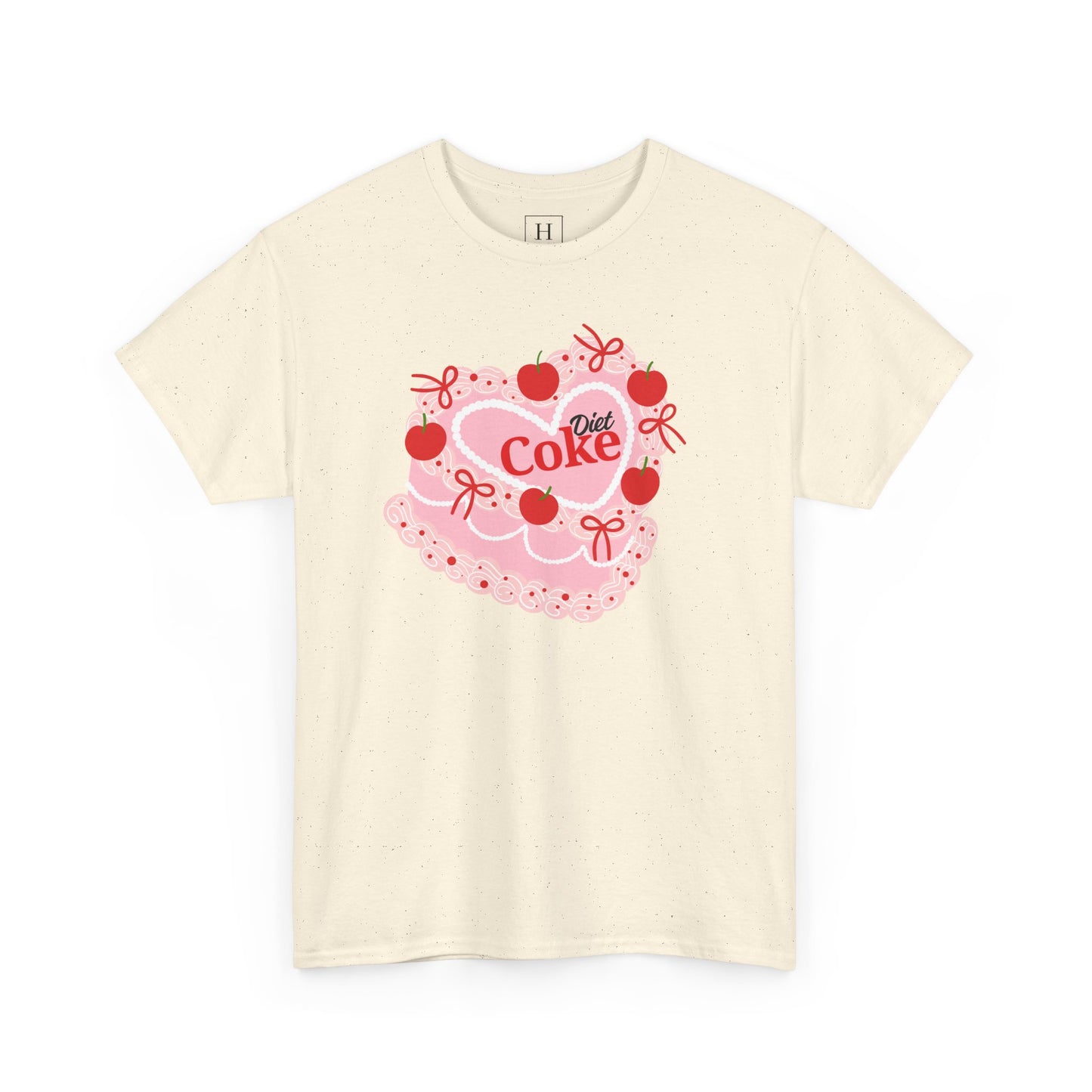 Coquette Cherry "Diet Coke" Heart Cake T-Shirt