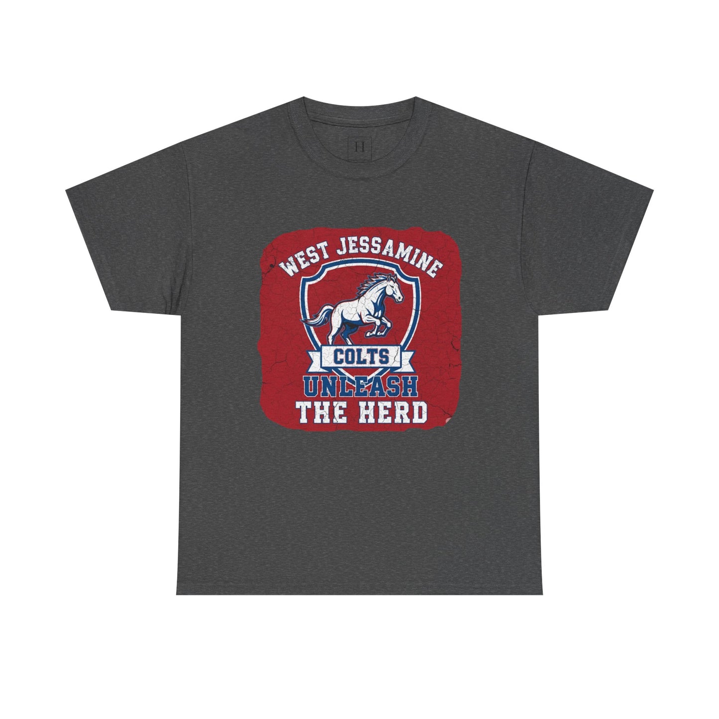 West Jessamine Colts - Unleash The Herd - Red BG Unisex Shirt