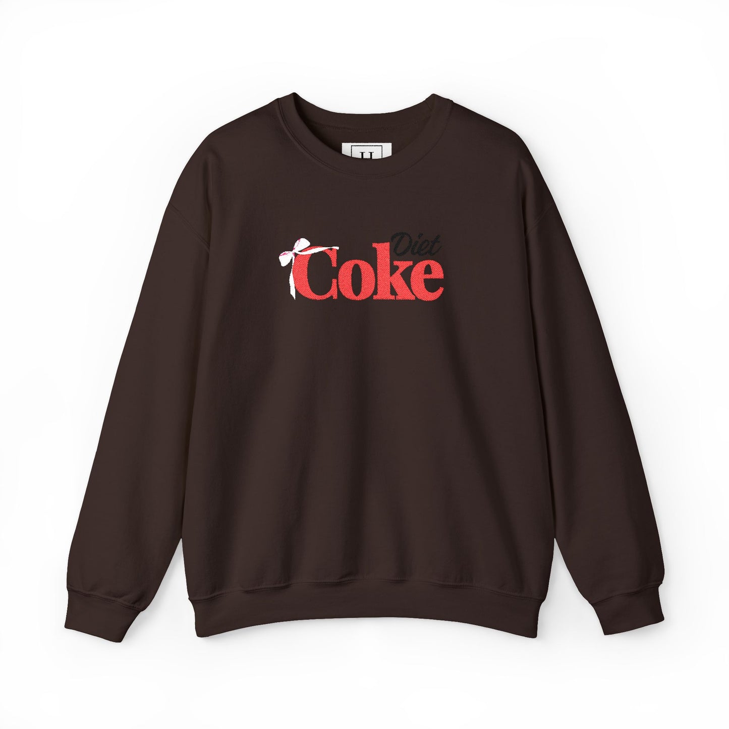 Bow 'Diet Coke' Crewneck Sweatshirt - Embroidered