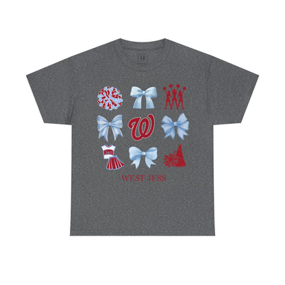 West Jessamine Cheer Coquette Bows Unisex Tee