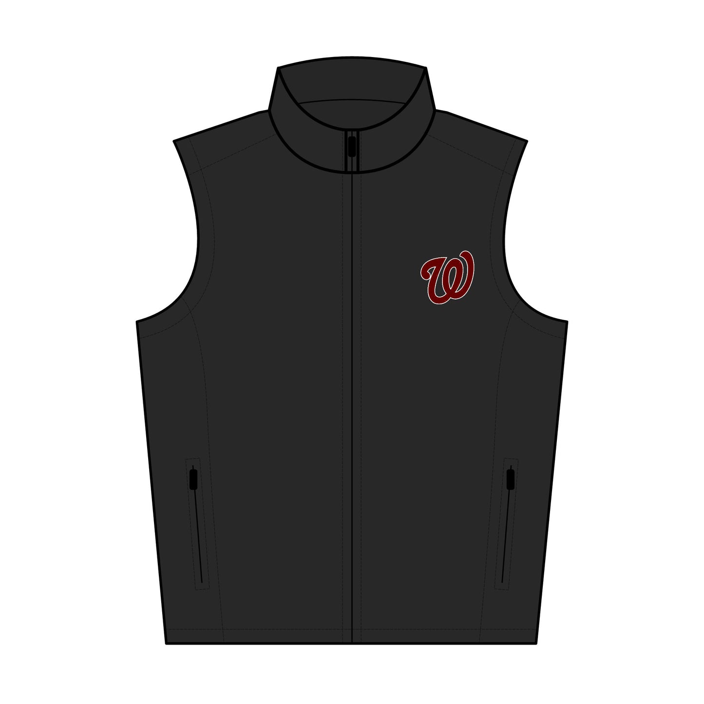 West Jessamine (W) Embroidered -- Men's Soft Shell Vest - Stylish Comfort for Outdoor Adventures, Ideal for Gifting, Sports Events, and Casual Wear