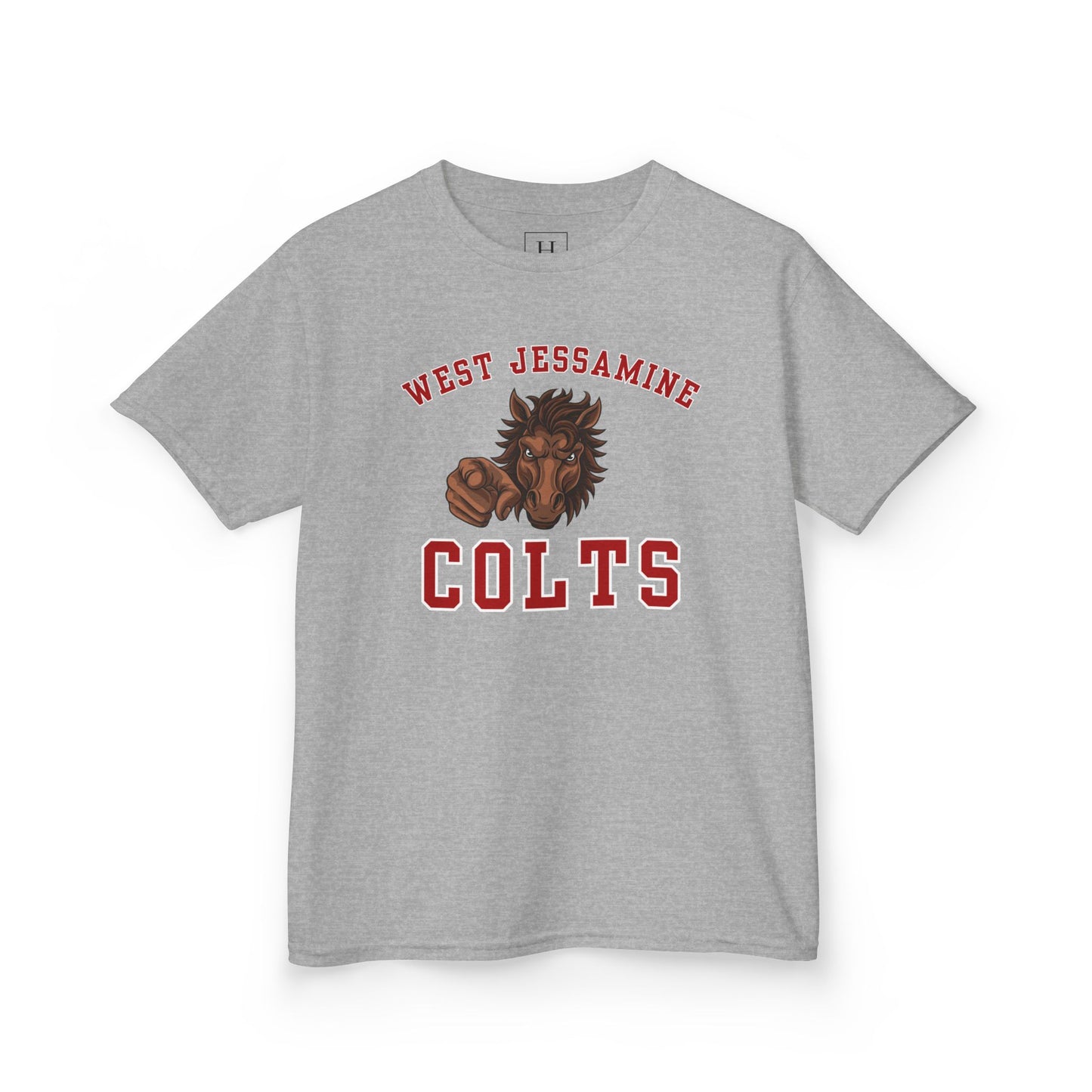 YOUTH --- West Jessamine Colts Mascot - YOU  -- Unisex Tee