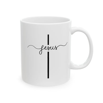Livin On Caffeine And A Prayer Ceramic Mug, (11oz, 15oz)