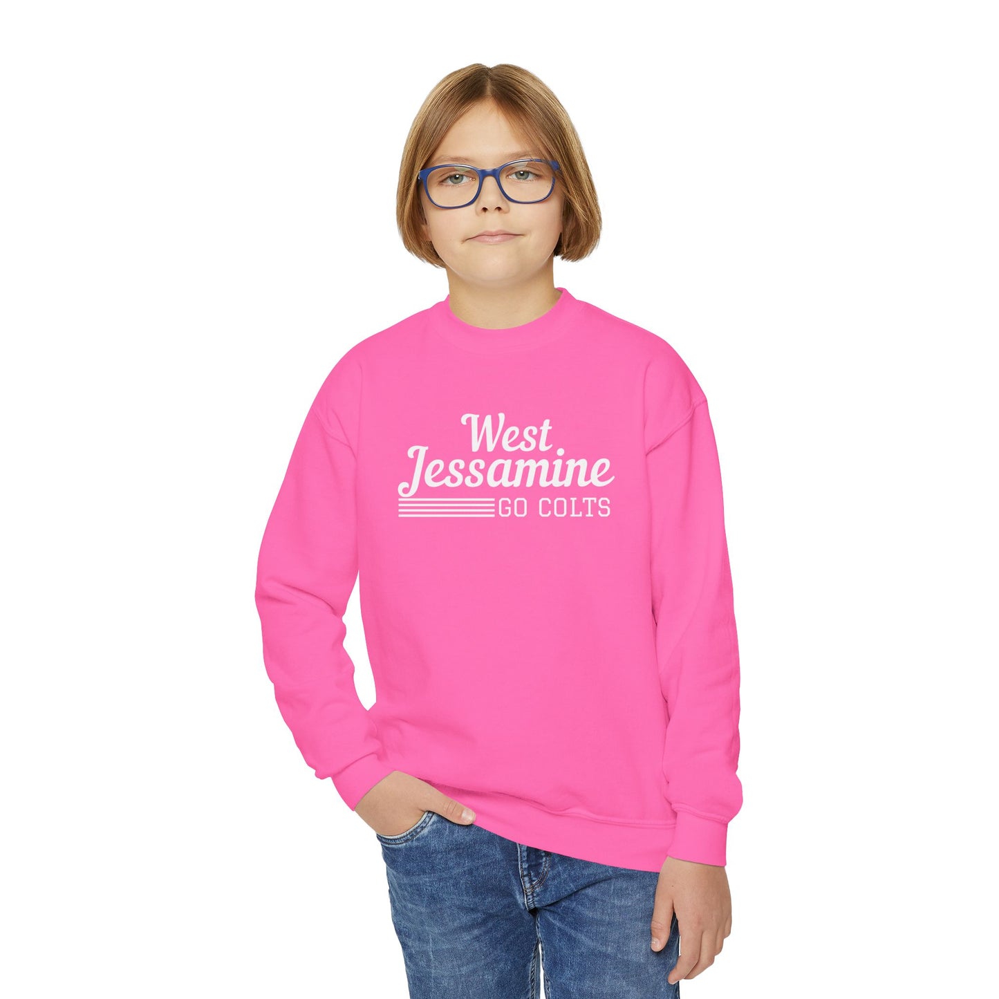 Youth Crewneck Sweatshirt - West Jessamine Colts - Unisex