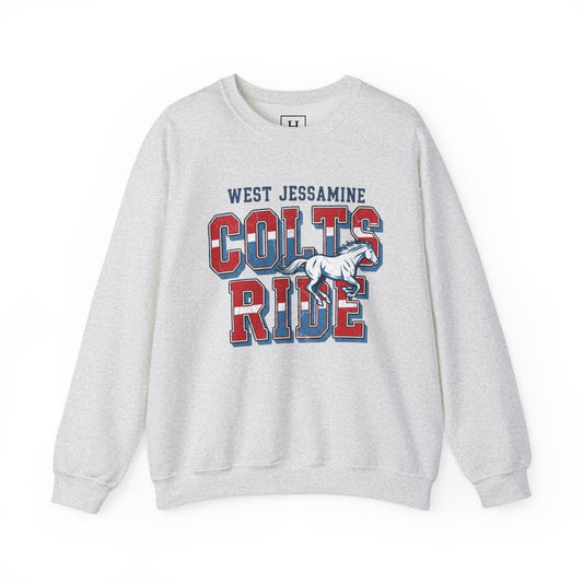 Crewneck Sweatshirt - West Jess RIDE COLTS Sweater