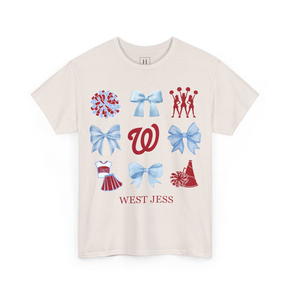 West Jessamine Cheer Coquette Bows Unisex Tee