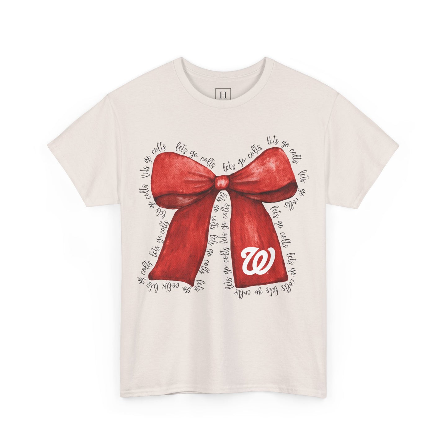 Let's Go Colts Bow - W Logo Unisex T-Shirt