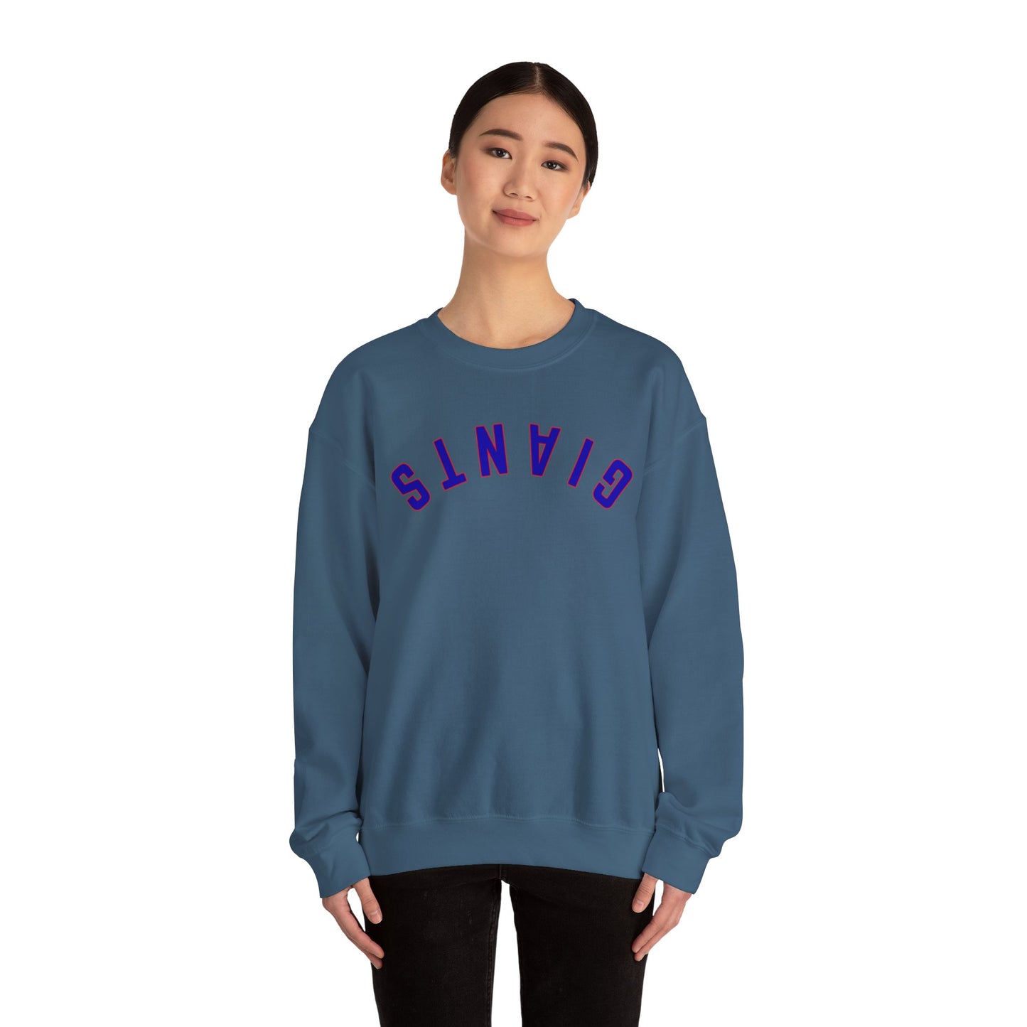 New York Upside Down Giants with Red Outline- Unisex Sweatshirt