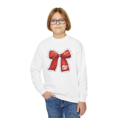 YOUTH - Let's Go Colts Bow - W Logo Unisex Sweatshirt