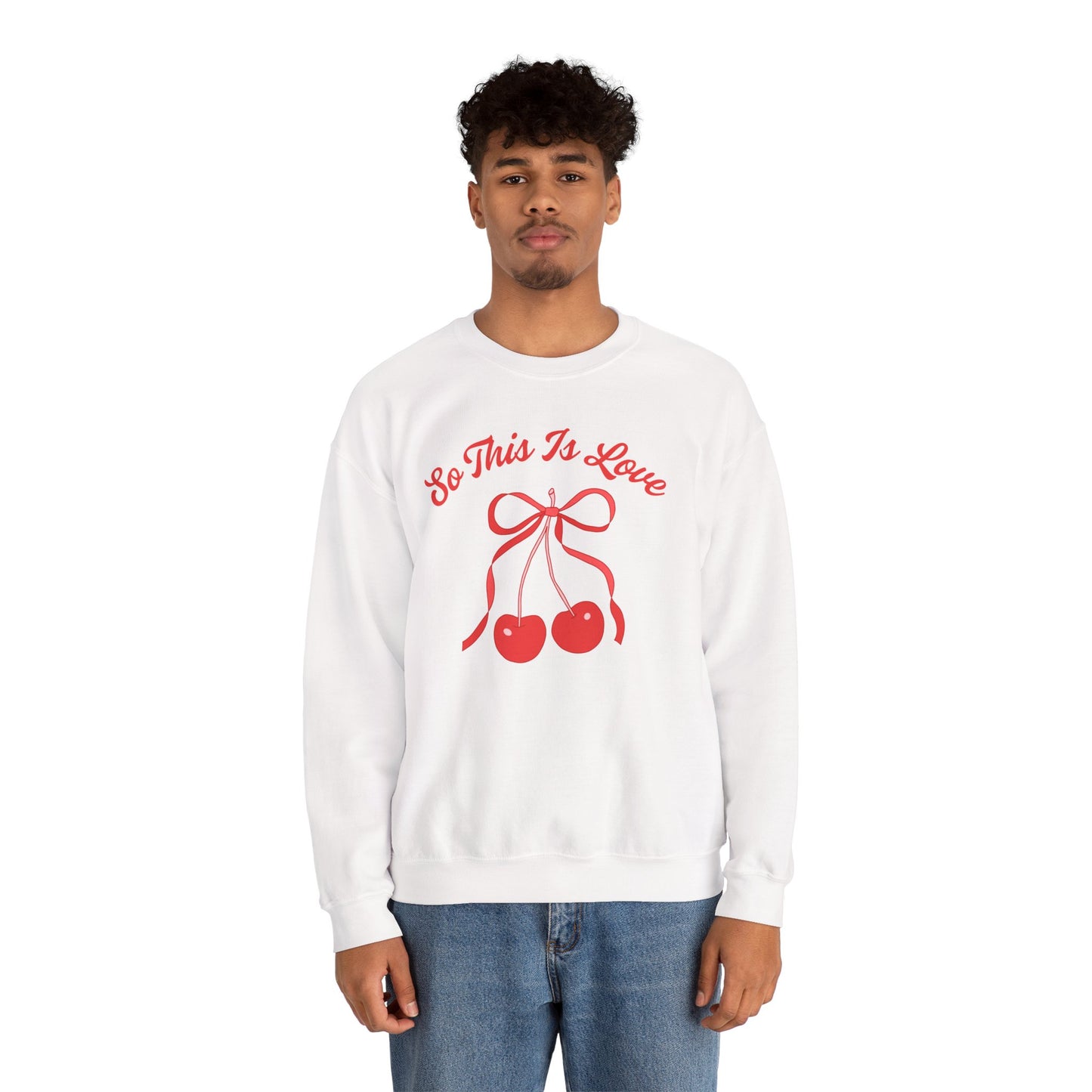 So This Is Love Cherry Bow Sweatshirt