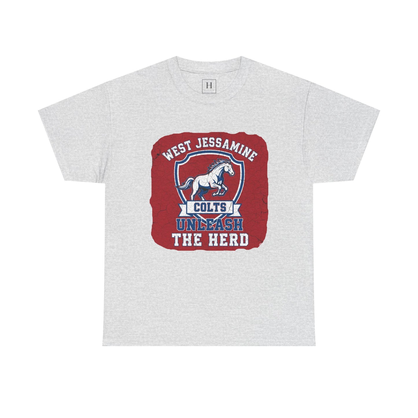West Jessamine Colts - Unleash The Herd - Red BG Unisex Shirt