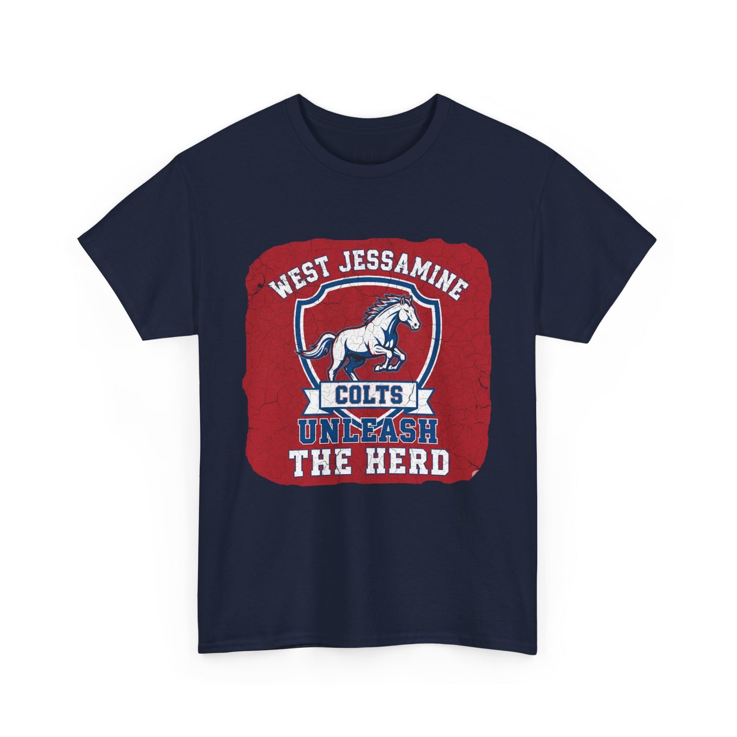 West Jessamine Colts - Unleash The Herd - Red BG Unisex Shirt