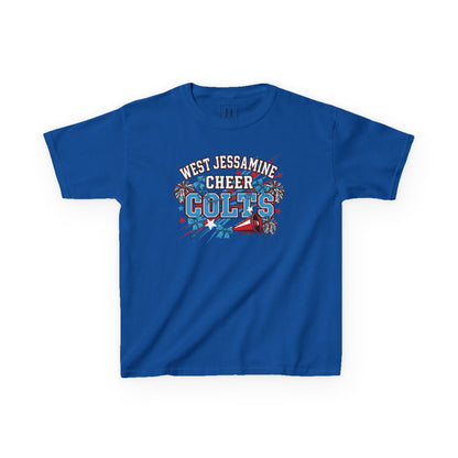 YOUTH - - West Jessamine Cheer COLTS - Poms, Bows, Stars - Unisex Shirt