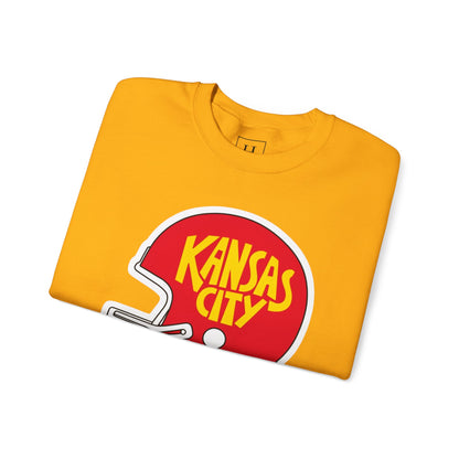 Game Day KS Chiefs Football Helmet - Unisex Sweatshirt