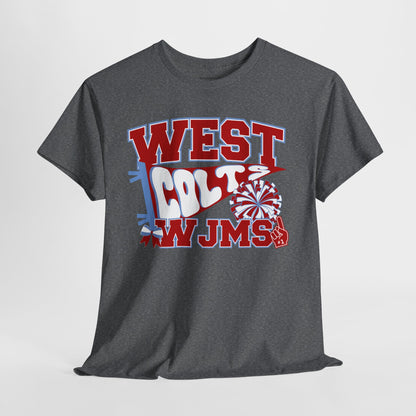 West Jessamine WJMS Colts Fan Tee —  Front & Back Unisex Tee