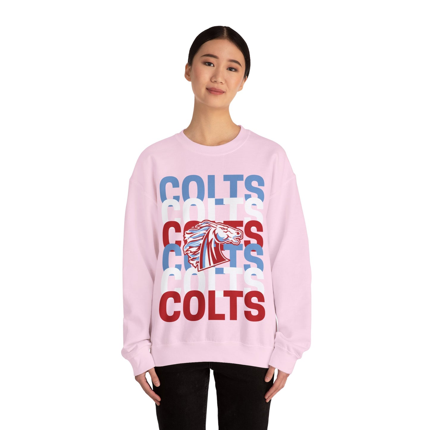 COLTS with Horse Logo - Christmas Sweatshirt - Unisex