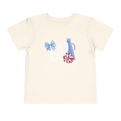 Toddler; West Jessamine Coquette W Logo with Bow; Let's Go Colts - Unisex T-shirt