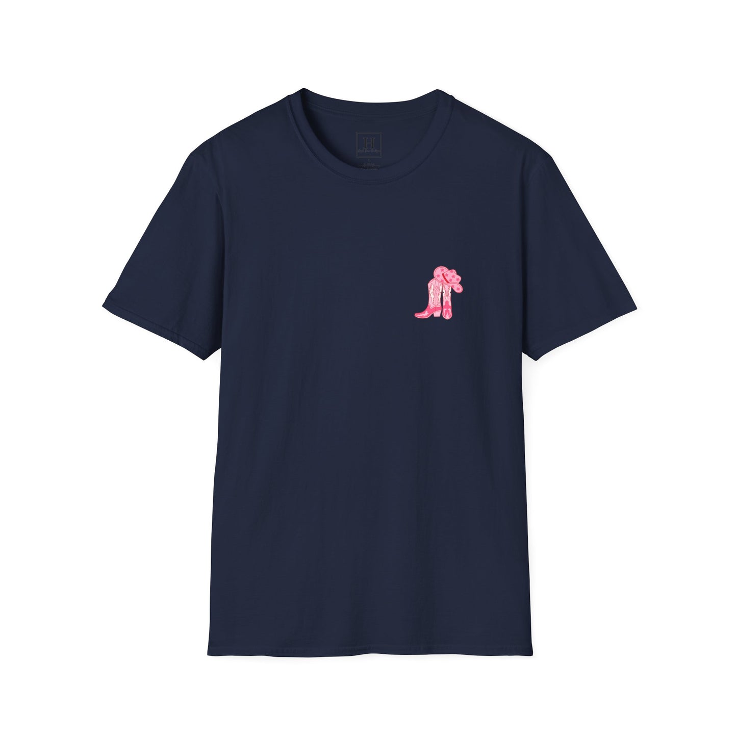 walk by faith cowgirl boot christian shirt (front and back)