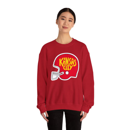 Game Day KS Chiefs Football Helmet - Unisex Sweatshirt