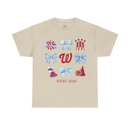 West Jessamine Colts Coquette Cheer Bows - Unisex Tee