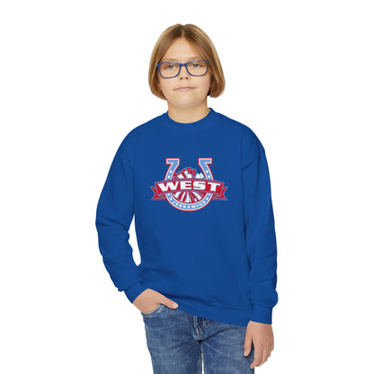 YOUTH -- West Jessamine Horseshoe Logo w/ Pom Sweatshirt