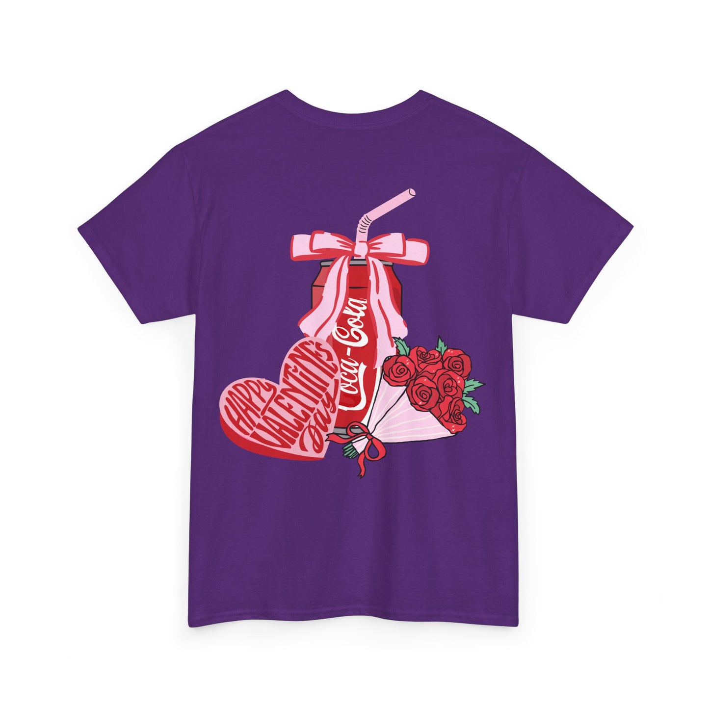 Valentines Day Coca Cola and Bows - Soda Shirt - Front & Back