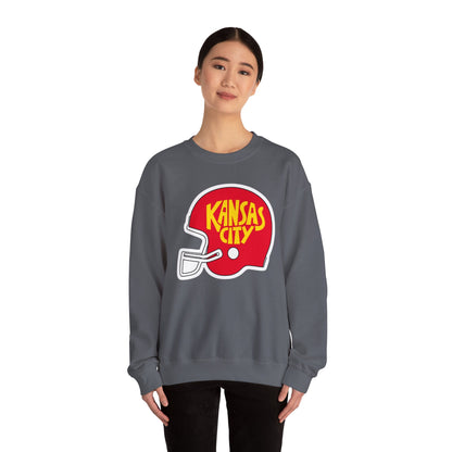 Game Day KS Chiefs Football Helmet - Unisex Sweatshirt