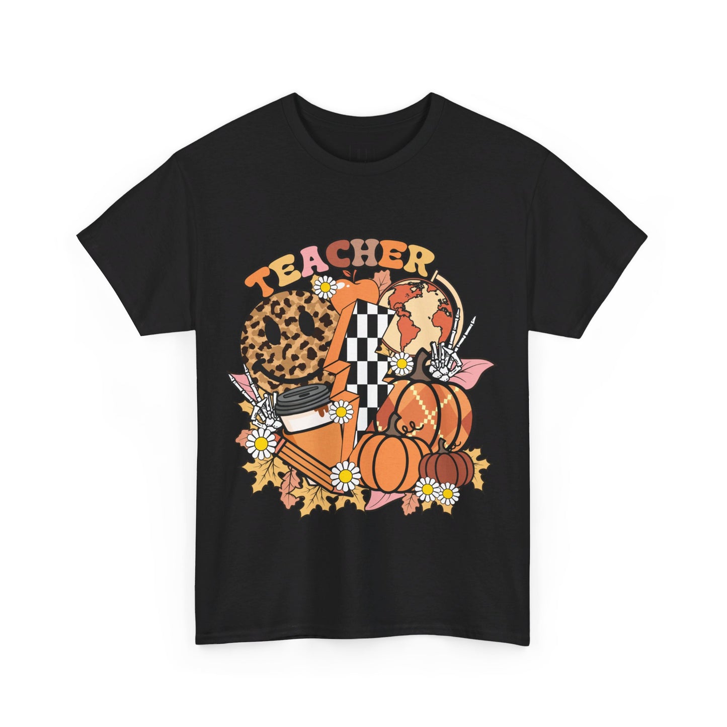 Fall Retro Teacher T-Shirt