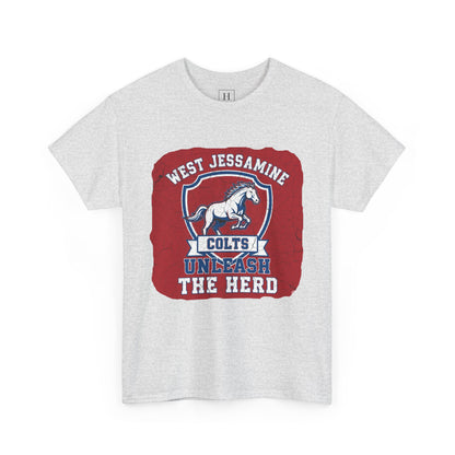West Jessamine Colts - Unleash The Herd - Red BG Unisex Shirt