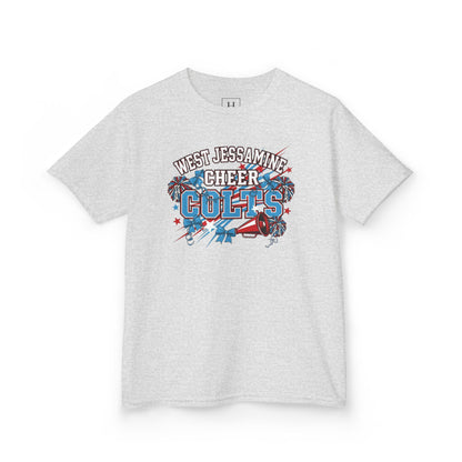 YOUTH - - West Jessamine Cheer COLTS - Poms, Bows, Stars - Unisex Shirt