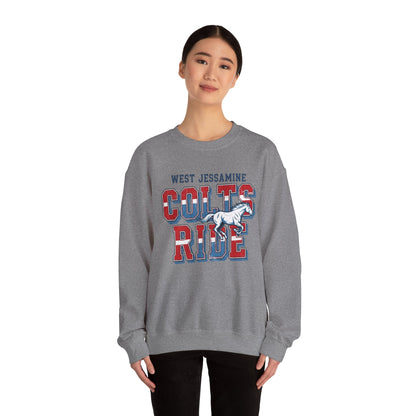 Crewneck Sweatshirt - West Jess RIDE COLTS Sweater