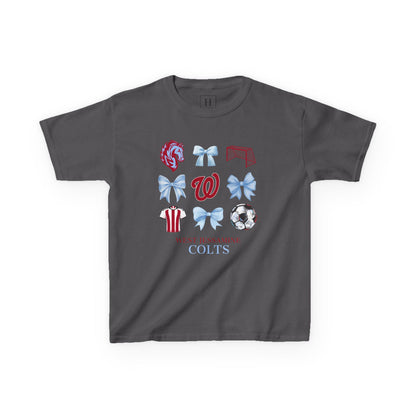 YOUTH --Soccer Coquette Bows Unisex Tee - West Jessamine