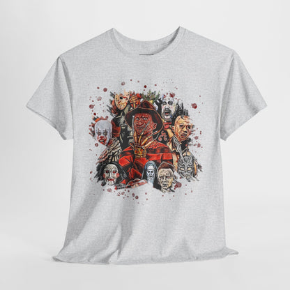 Halloween; Classic Horror Characters with Blood Splatter -- Unisex