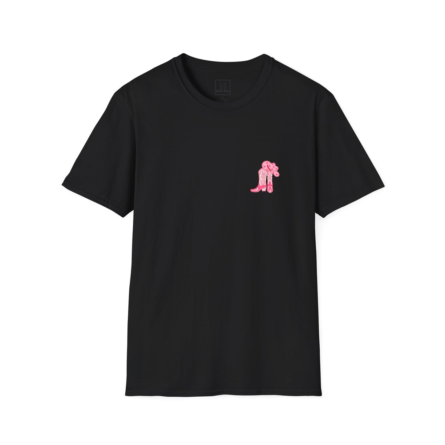 walk by faith cowgirl boot christian shirt (front and back)