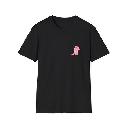 walk by faith cowgirl boot christian shirt (front and back)