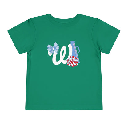 Toddler; West Jessamine Coquette W Logo with Bow; Let's Go Colts - Unisex T-shirt