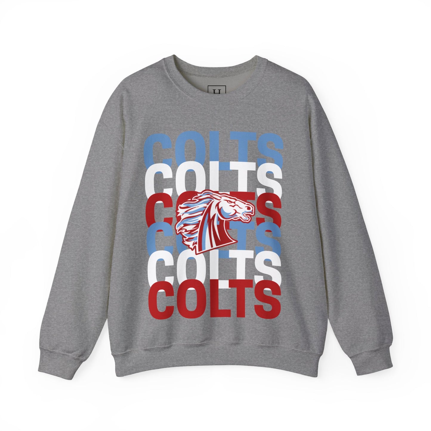 COLTS with Horse Logo - Christmas Sweatshirt - Unisex