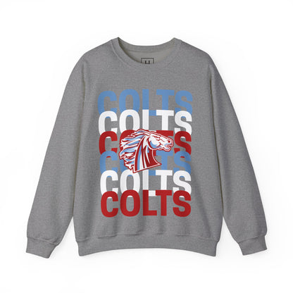 COLTS with Horse Logo - Christmas Sweatshirt - Unisex